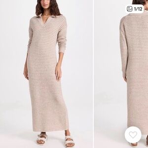 525 America Taupe Long Sleeve Knit Dress